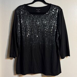 White Stag Black Top with Silver Accents